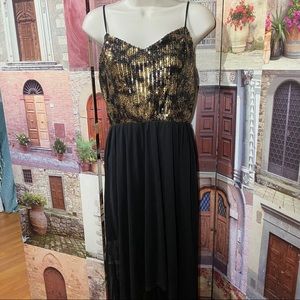 Heart Soul Ladies Holiday Mardi Gras Ball Dress M Maxi